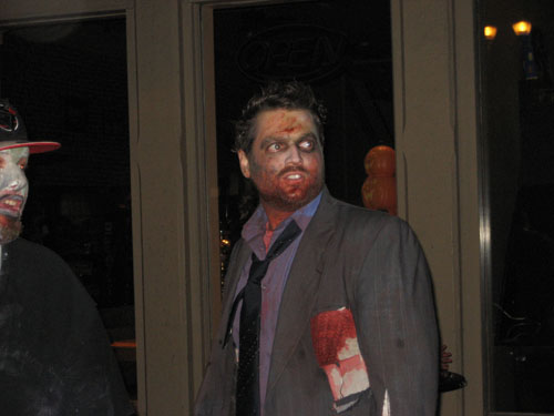 Zombie businessman was the first of the really well-done zombies to join.